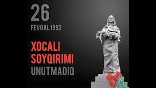 Xocali soyqirimi faciesinin 29-cu il dönümüne hesr olunmush virtual tedbir., 25.02.2021.