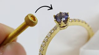 how to make a ring out of a bolt - learn to make jewelry