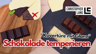 KUVERTÜRE richtig temperieren für glänzende SCHOKOLADE | Kenwood Cooking Chef XL | Christopher Lang