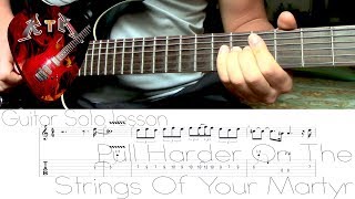 Pull Harder On The Strings Of Your Martyr Guitar Solo Lesson - Trivium (with tabs)