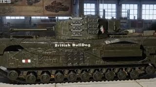 WOT British Bulldog Churchill VII Garage Showcase World of Tanks Console