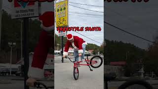 Santa Can Show You How to Tail Whip #bmx #bmxstreet #santa #cycling #wethepeople