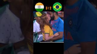 Omg SRK watching football 😱😱 India 🆚️ Brazil |4-2 Match | highlights  #youtube #shorts #football