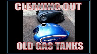 Cleaning out old gas tanks