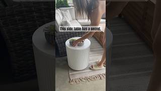 This viral OUTDOOR side table has a SECRET 🤫