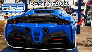 AZZURRO DINO FERRARI SF90 STRADALE! + Project C8 Updates! | PROTECTIVE FILM SOLUTIONS