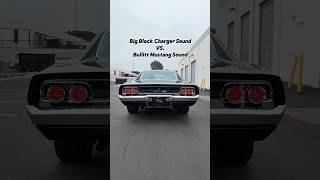 1968 Charger big block VS Bullitt Mustang🔥 #enginesound #charger #mustang #v8