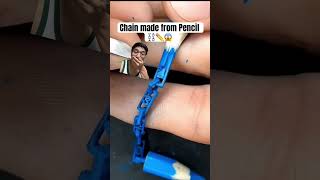 Transform Pencil to Chain ⛓️✏️😱! #shorts #reaction