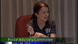 Pullman Police Advisory Committee June 11, 2018