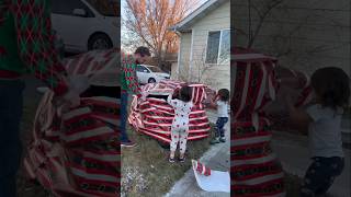 Unwrapping A Massive Present That Was Left In Our Front Yard.