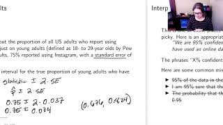 Confidence intervals and sampling distributions