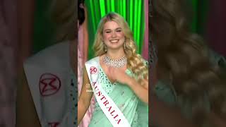 Miss World Australia 2023 In Saree And In Evening Gown || Kristena Wright