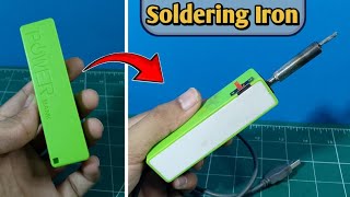 How to make a soldering iron | Converting old broken power bank into soldering iron | @MAJDIY.7