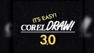 RETRO tutorial COREL DRAW 3.0 kaseta z 1992 roku