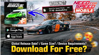 NFS Mobile Confirmed Release Date, Game Size, Device Requirements | Download Free For Android & iOS?