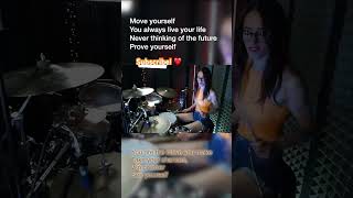 Owner of a Lonely Heart 🫀 𝓨𝓮𝓼   😎 Subscribe!!#shortvideo  #short  #femaledrummer  #drumcover e