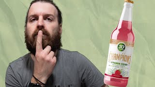 Champions Raspberry Cider Review - 0.5% - Is Champions Raspberry Cider vegan?