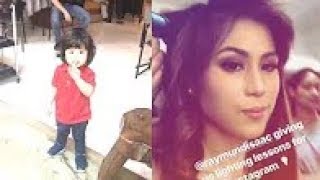 OMG! Baby Seve sinamahan sa Work si Mommy Toni at Tita Alex Gonzaga!