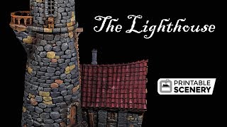 Printable Scenery Lighthouse by Lester Bursley