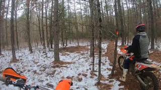 Dirt Bike Ride In The Snow