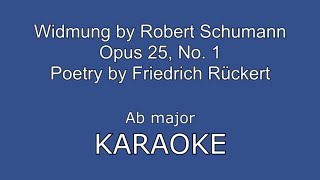 Widmung Schumann Ab major KARAOKE