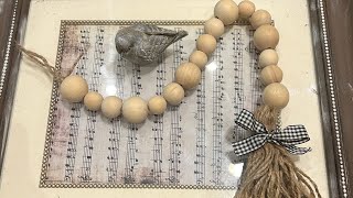 How to make a beaded garland with tassel and pompom- for BEGINNERS