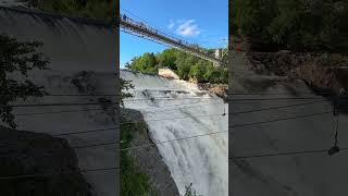 At the breathtaking Montmorency Falls in Quebec#nature#shortsfeed#travel#shortsvideo#subscribe#short