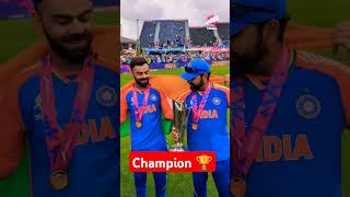 champion Rohit Sharma and virat kohli ICC MAN'S T20 WORLD cup