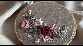 Winter Bouguet Simple Desing Stitches for Beginners Winter Embroidery