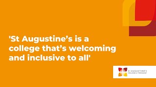 'St Augustine's is a college that's welcoming and inclusive to all'