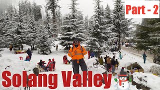 Salong Valley Part-2 | Snowfall in Manali vlog in Hindi | Manali Vlogs | Mall Road to Solang Valley