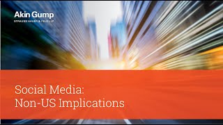 Social Media: Non-US Implications