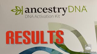 My Ancestry DNA test results