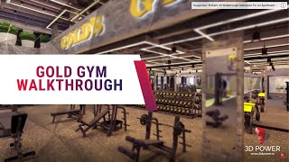 Gold Gym Of Bangalore For 3D Architectural Walkthrough by 3D power.