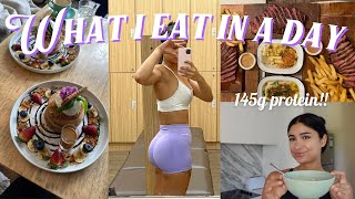 What I eat in a day | 145g protein & fueling for long run day