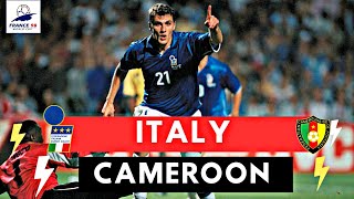 Italy vs Cameroon 3-0 All Goals & Highlights ( 1998 World Cup )