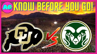 CU vs CSU Know Before You Go❗️History of the Rocky Mountain Showdown