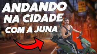 juna 1000 W NXT primeira vez andando na cidade motovlog