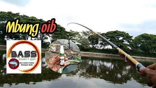 Test essen Bass fishing di embung oib