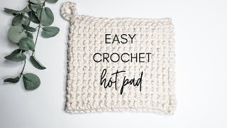 How to Crochet: Hot Pad / Potholder (Quick & EASY thermal stitch)