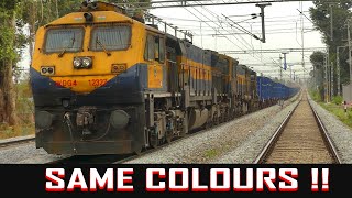 SAME COLOURED WDG 4 and WDG 4D | Indian Railways