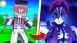 I Became AKAZA in Demon Slayer Minecraft Mod!