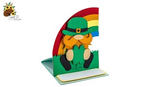 Leprechaun Easel Card SVG Assembly Tutorial