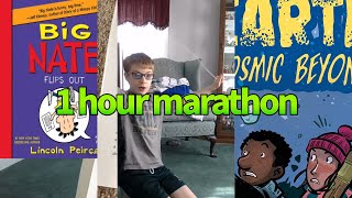 Adam reads: 1 hour marathon