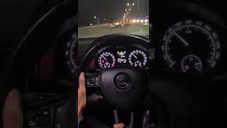 Night drive skoda 280km/hr