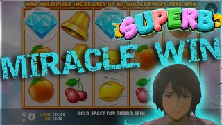 Gambling Miracle Happened | Superb Win | LuckyMartin Anime version Slots level over 9000