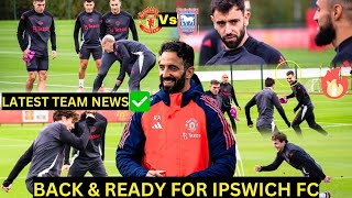 BACK TO WORK!✅Yoro,SHAW,Malacia | MAN UNITED TRAINING NEWS ahead of IPSWICH TOWN #manunitednewstoday