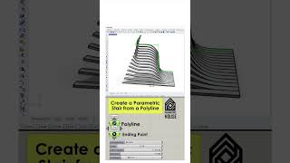 Parametric Stair (Rhino Grasshopper) #shorts