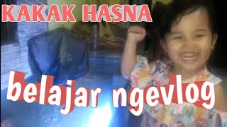 KAKAK HASNA BELAJAR NGEVLOG LIATIN IKAN DI AQUARIUM #ikanhias