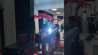 welding proofing——robot welding with one axis positioner